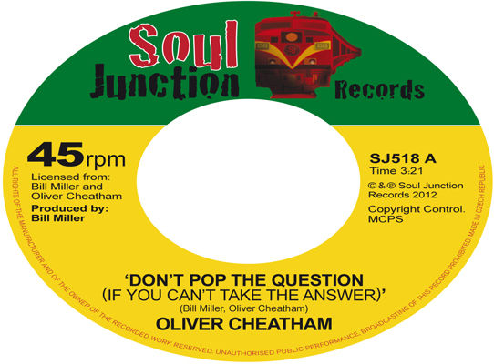 Oliver Cheatham - Don't Pop The Question