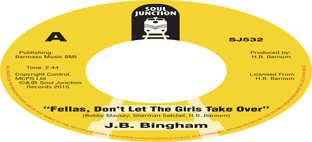 J.B. Bingham - Fellas, Don’t Let The Girls Take Over